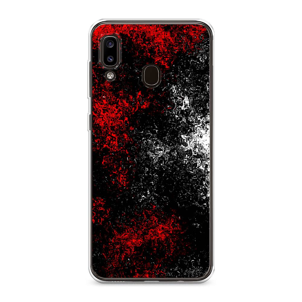 

Чехол на Samsung Galaxy A30 "Монотипия", Красный;черный;белый, 27550-3