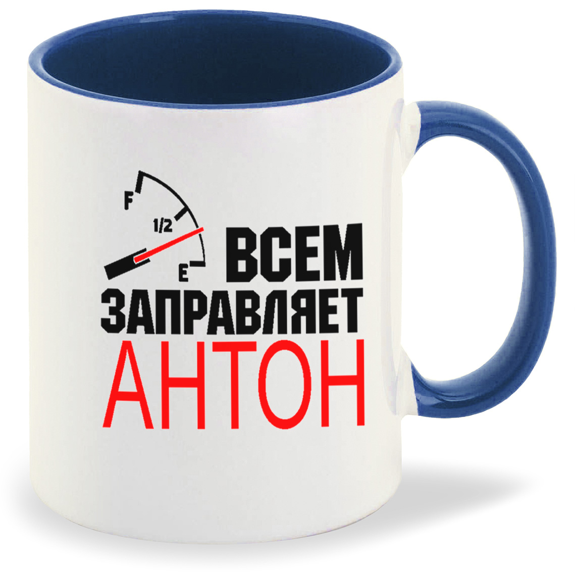 

Кружка CoolPodarok Всем заправляет Антон, Всем заправляет Антон