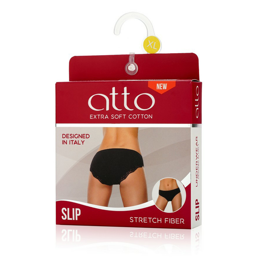 

Трусы женские Atto черные 48-50, Черный