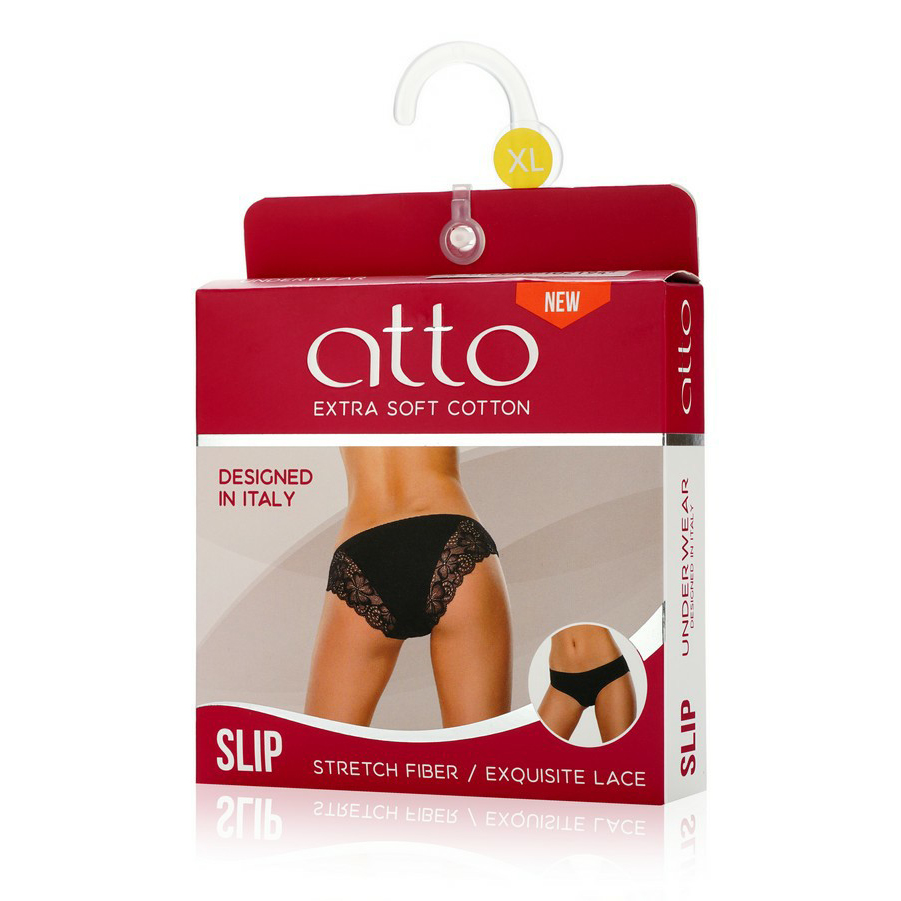 

Трусы женские Atto черные 48-50, Черный