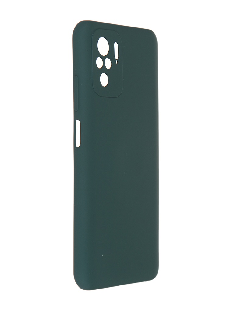 фото Чехол pero для xiaomi redmi note 10s liquid silicone dark green pcls-0085-ng