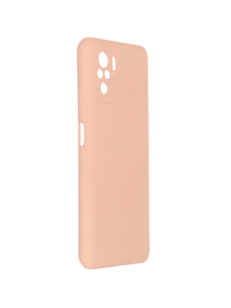 фото Чехол pero для xiaomi redmi note 10s liquid silicone light pink pcls-0085-pk