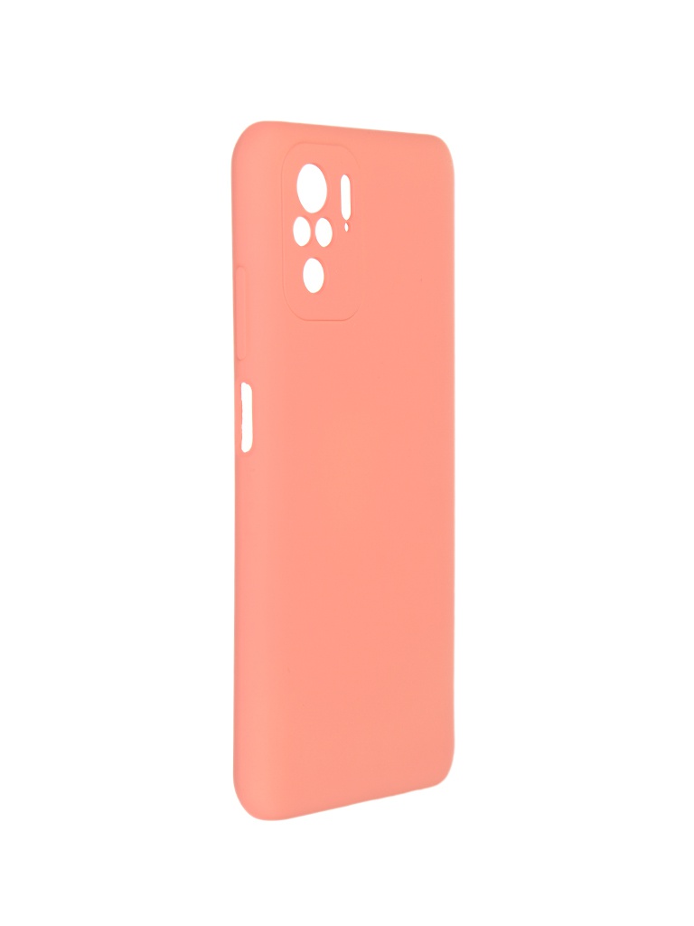 фото Чехол pero для xiaomi redmi note 10s liquid silicone coral pcls-0085-or