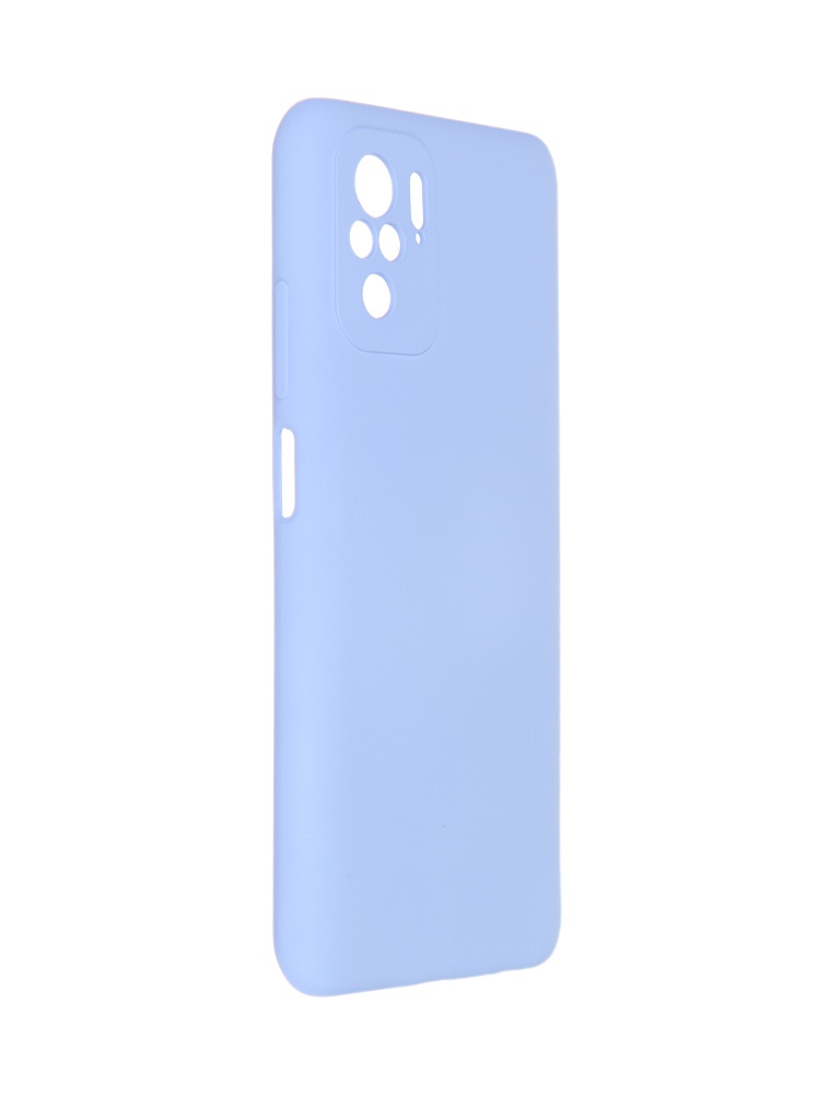 фото Чехол pero для xiaomi redmi note 10s liquid silicone light blue pcls-0085-lb