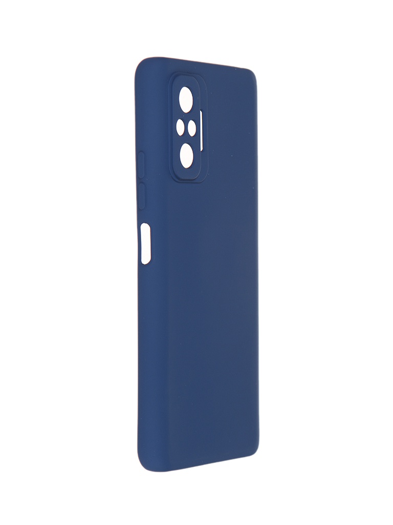 фото Чехол pero для xiaomi redmi note 10 pro liquid silicone blue pcls-0084-bl