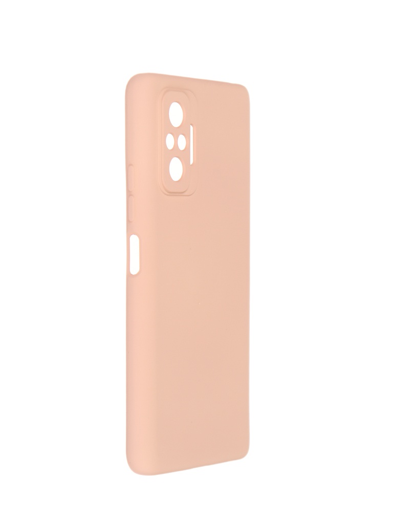 фото Чехол pero для xiaomi redmi note 10 pro liquid silicone light pink pcls-0084-pk