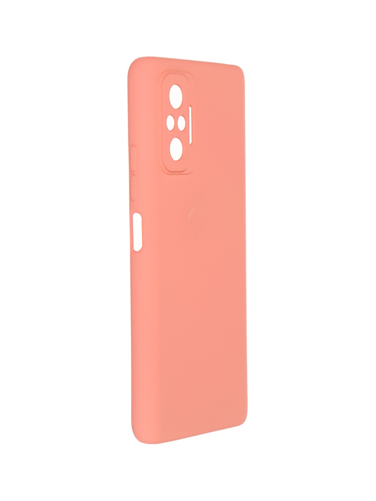 фото Чехол pero для xiaomi redmi note 10 pro liquid silicone coral pcls-0084-or