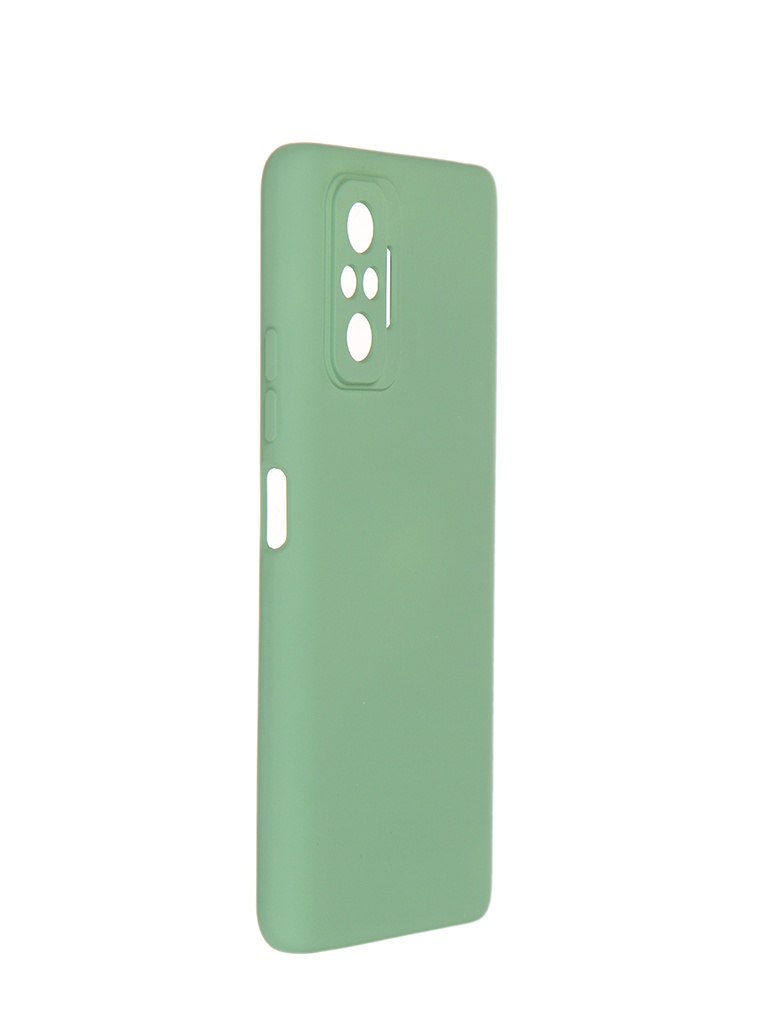 фото Чехол pero для xiaomi redmi note 10 pro liquid silicone green pcls-0084-gn