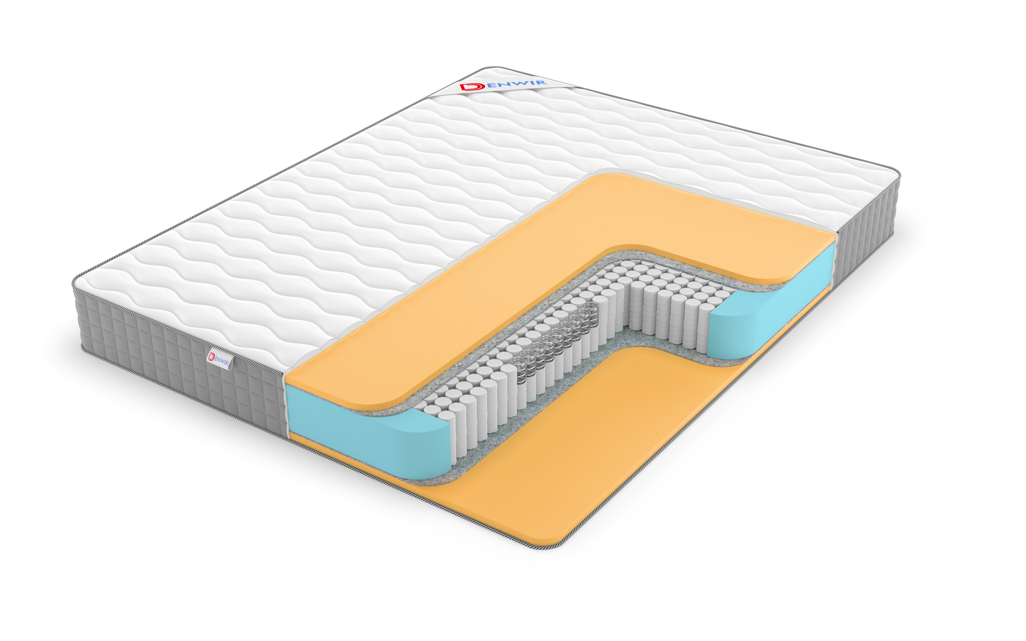 

Матрас пружинный Denwir BEST MEMO S1000 85х150, 19 см, Белый, BEST MEMO S1000
