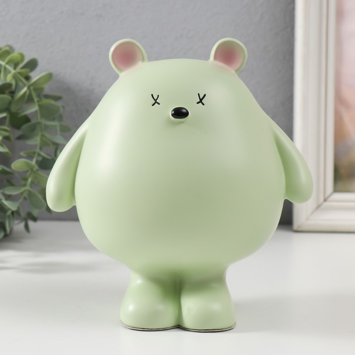 

Копилка полистоун 'Пухлый зеленый мишка' 16х11х16,5 см