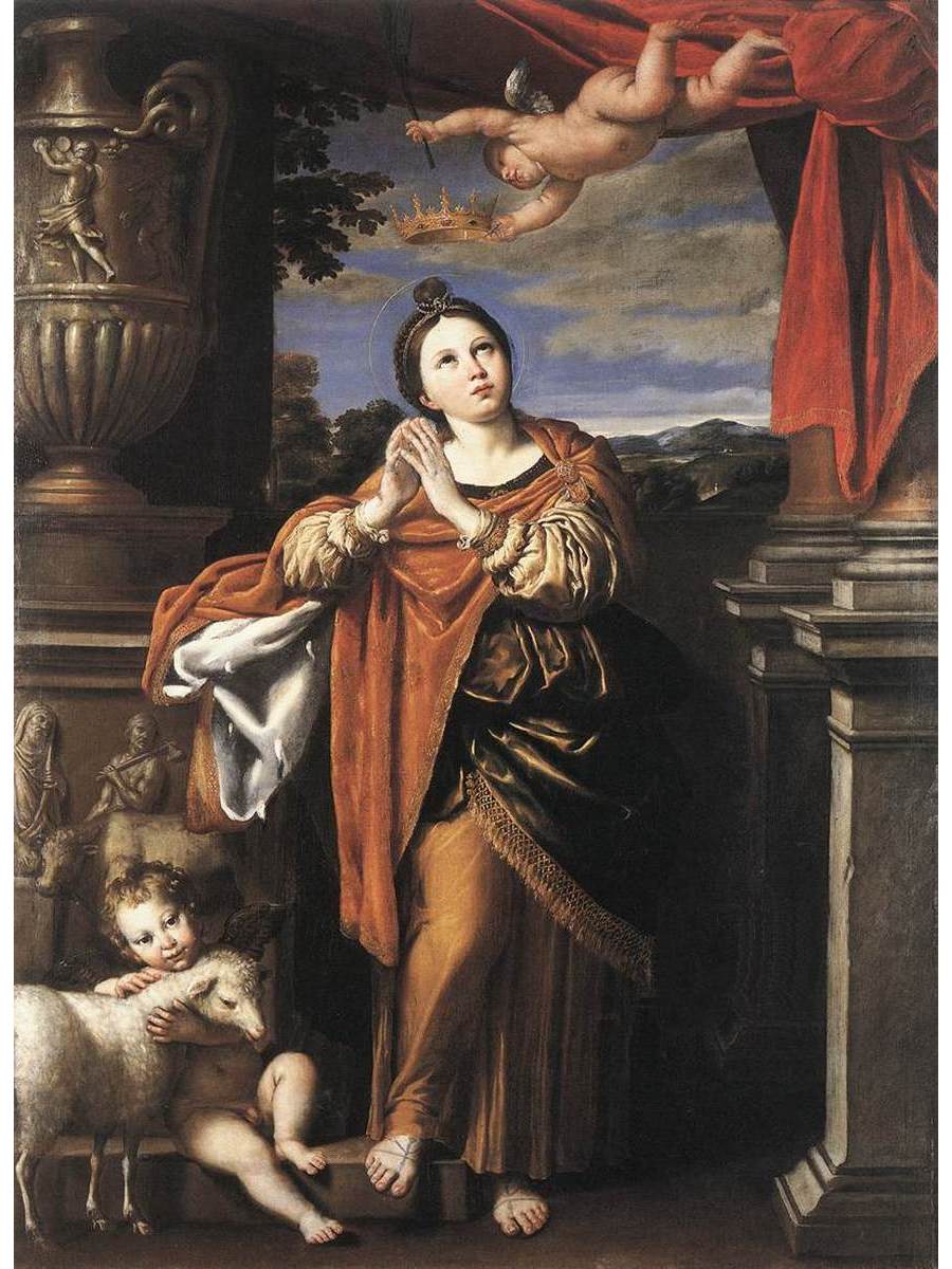

Постер DRABS A2 Доменикино Saint Agnes