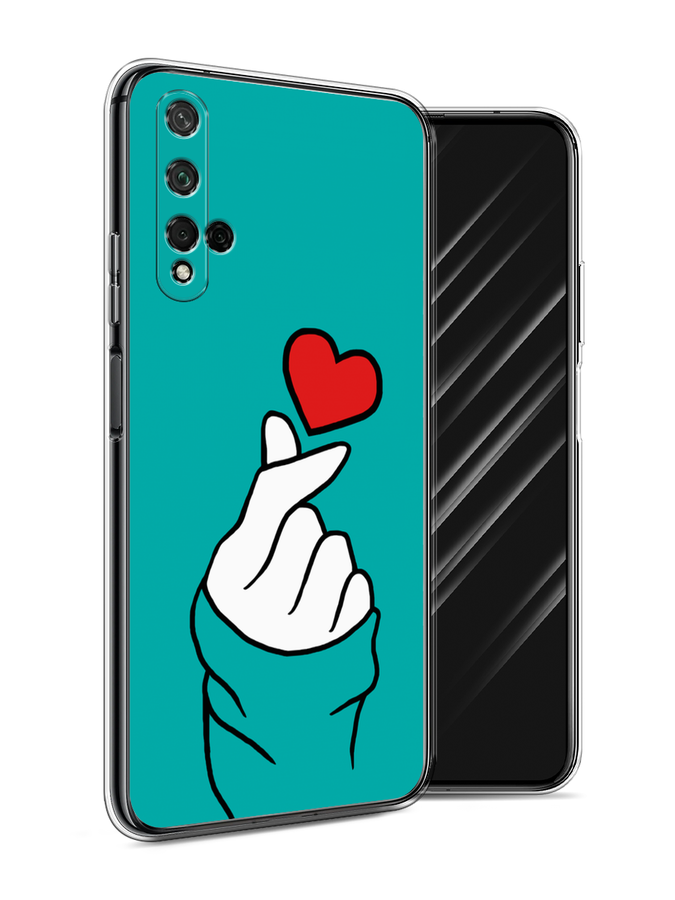 

Чехол Awog на Honor 20 "Маленькое сердечко", Голубой;белый;красный, 69550-7