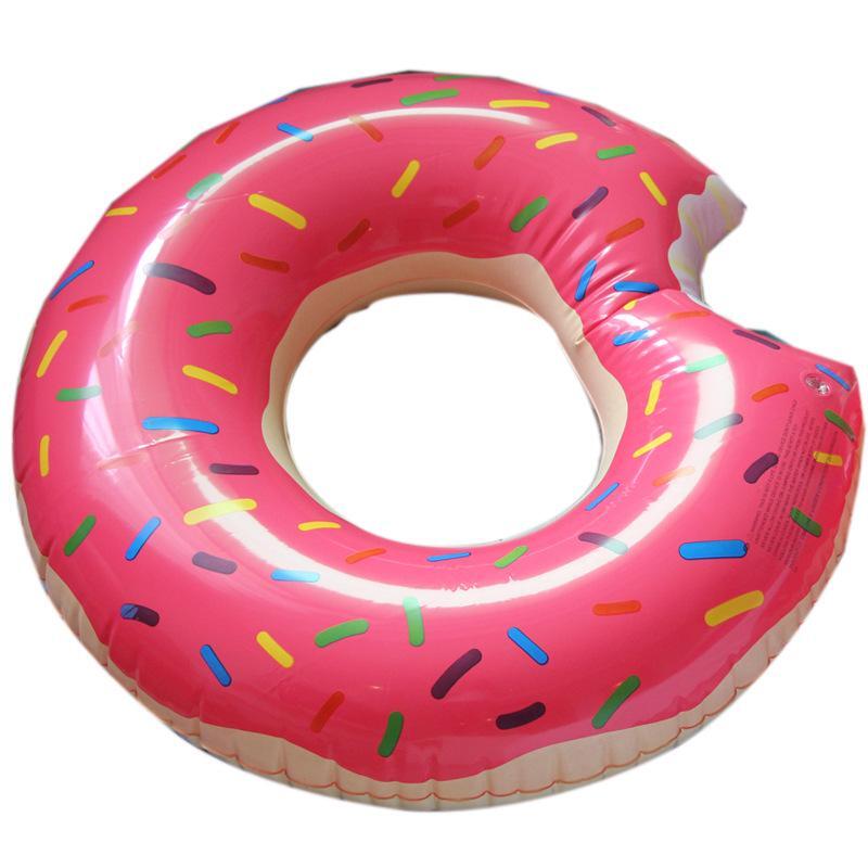 Надувной круг для плавания GoodStore24 Пончик 80 см, розовый KR-080 круг надувной 99 см intex пончик глазурь от 3 лет 56263np