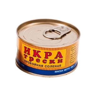 

Икра трески белая Невод пробойная соленая 120 г