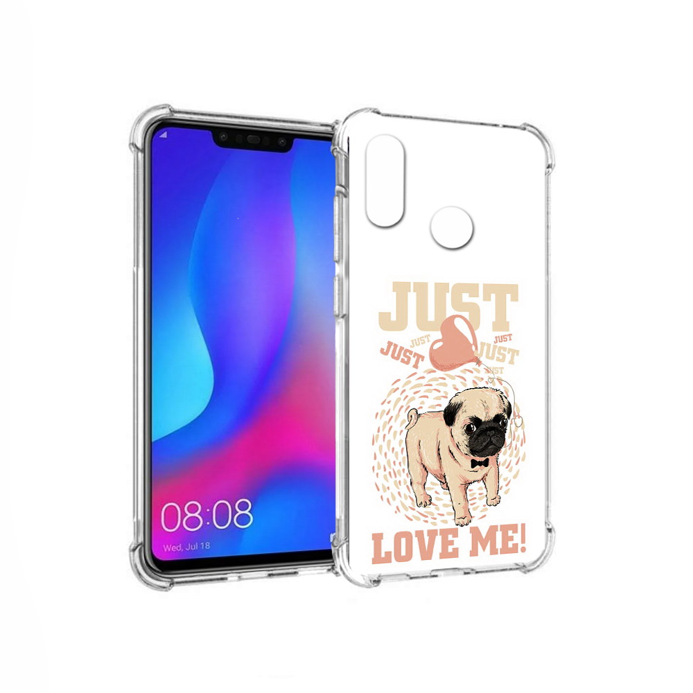

Чехол MyPads Tocco для Huawei Nova 3 Люби меня (PT115710.27.109), Прозрачный, Tocco