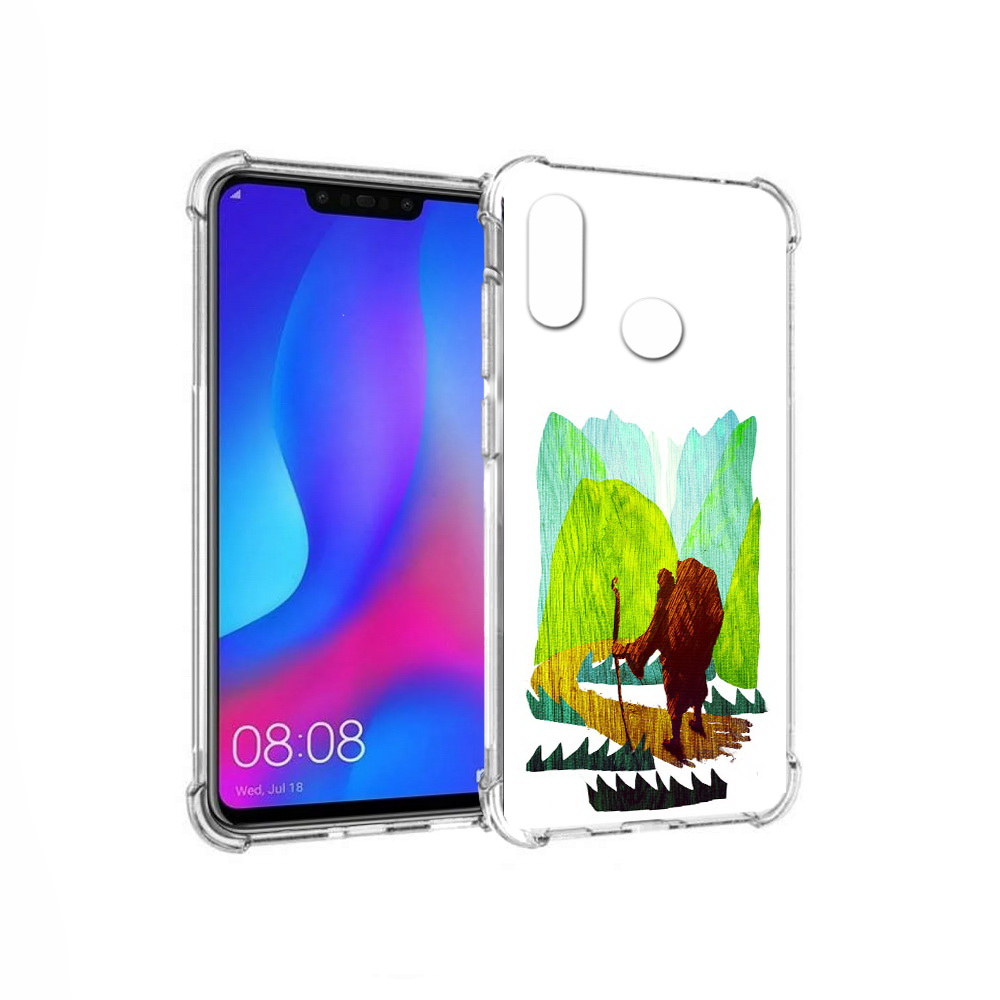 

Чехол MyPads Tocco для Huawei Nova 3 Лесная тропа (PT115710.27.106), Прозрачный, Tocco