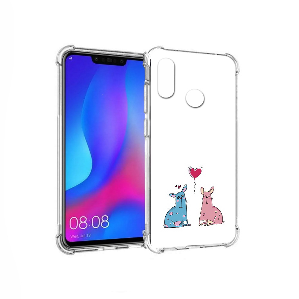 

Чехол MyPads Tocco для Huawei Nova 3 Лама любовь (PT115710.27.102), Прозрачный, Tocco