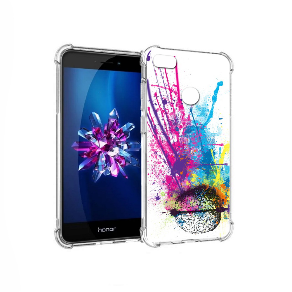 

Чехол MyPads Tocco для Honor 8 Lite яркий красочный мозг (PT62584.26.710), Прозрачный, Tocco