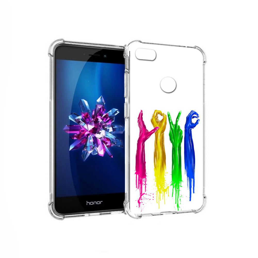 

Чехол MyPads Tocco для Honor 8 Lite яркие руки love (PT62584.26.707), Прозрачный, Tocco