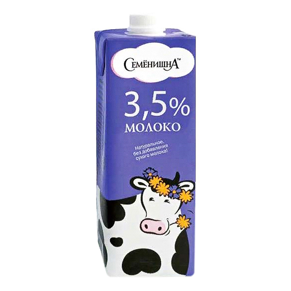 

Молоко 3,5% ультрапастеризованное 1 л Семенишна БЗМЖ