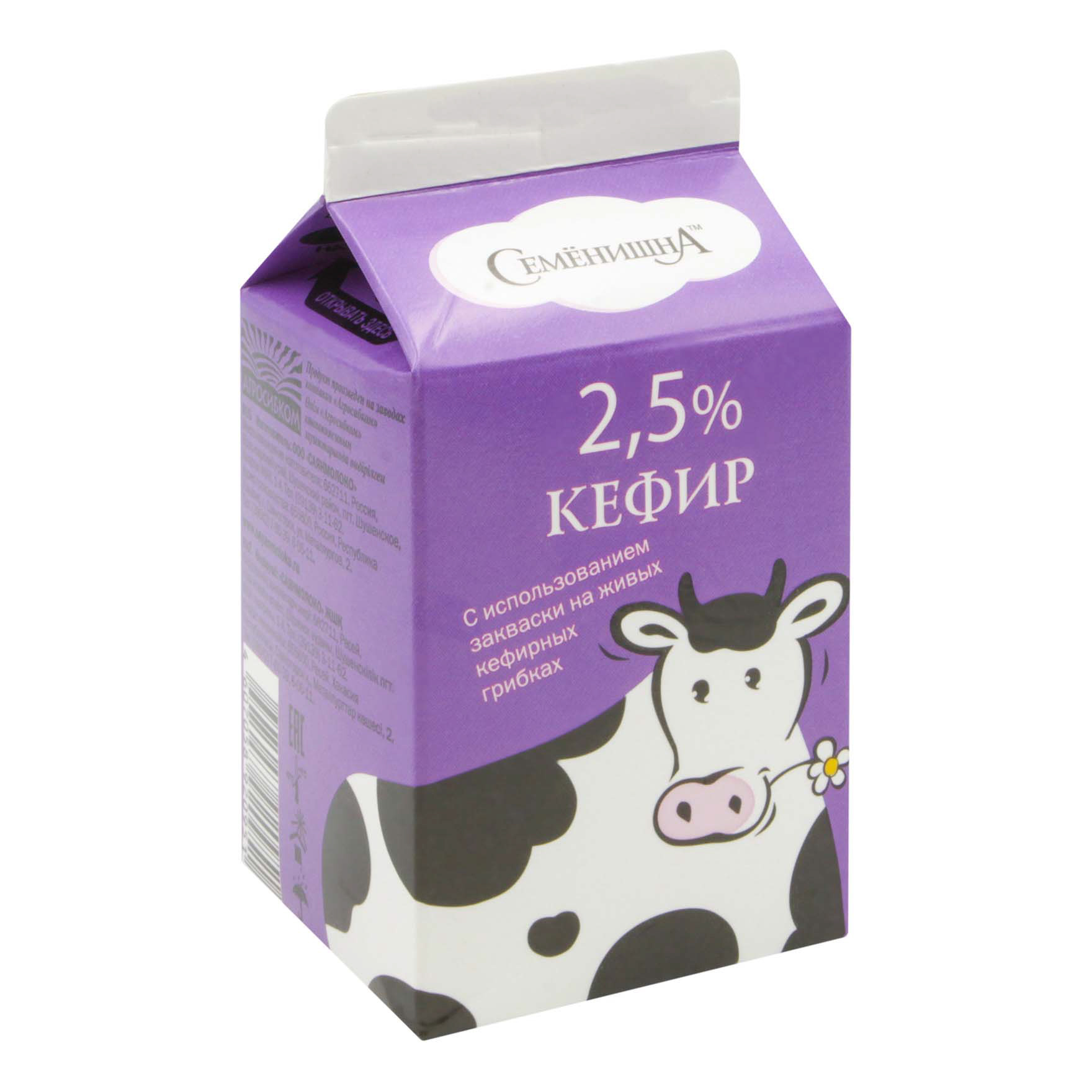 

Кефир Семенишна 2,5% БЗМЖ 500 мл