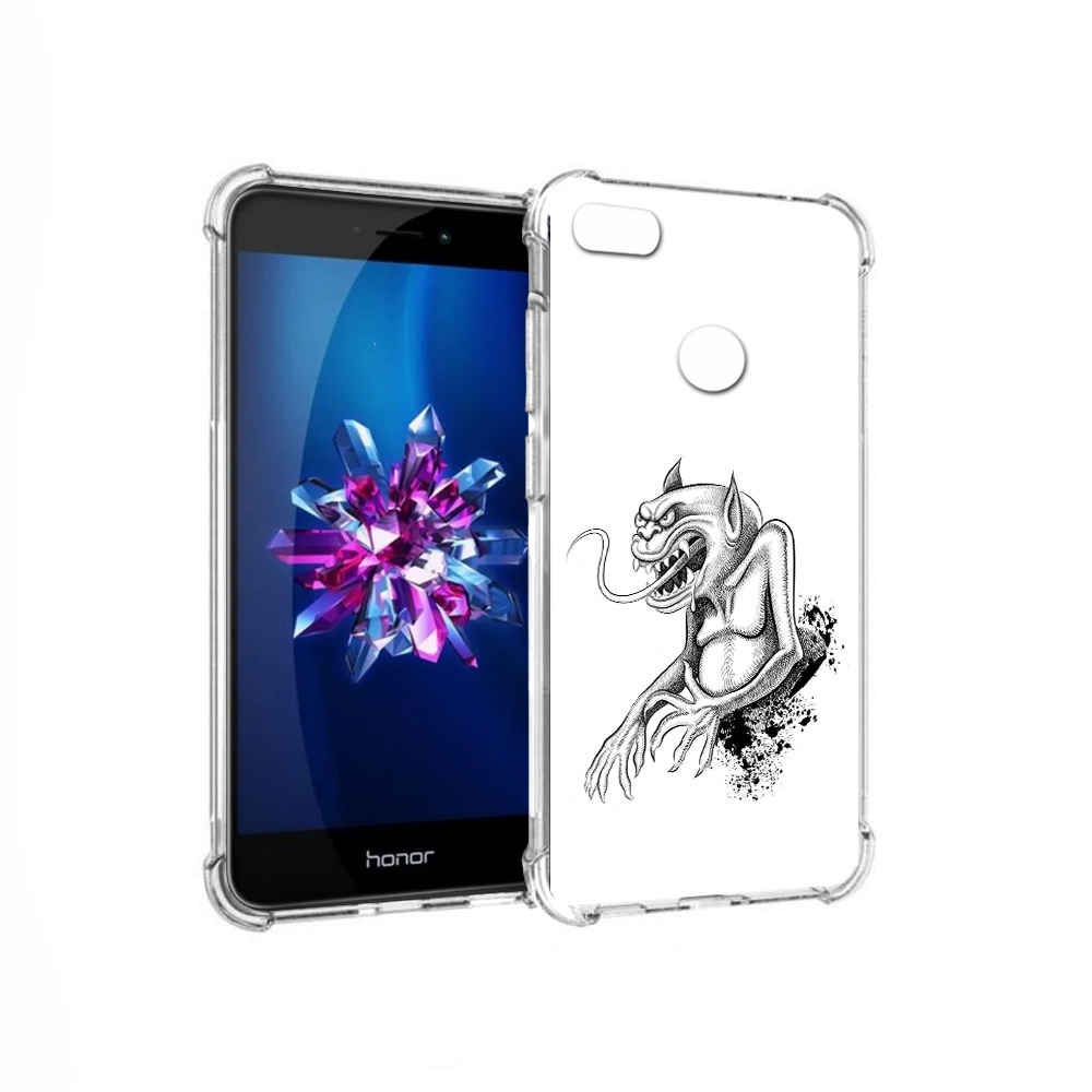 

Чехол MyPads Tocco для Honor 8 Lite чорт (PT62584.26.692), Прозрачный, Tocco