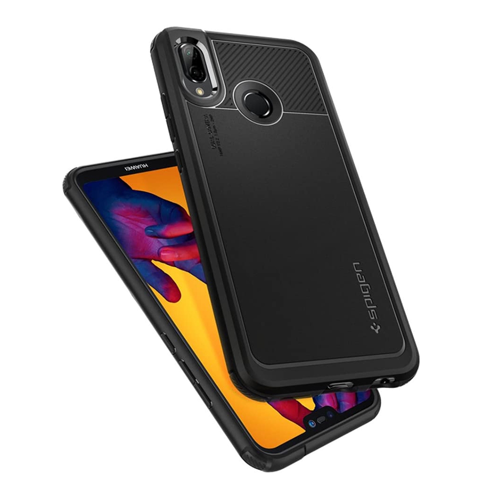 Прочный чехол Spigen для Huawei P20 Lite - Marked Armor - Черный - L22CS24399 1842₽