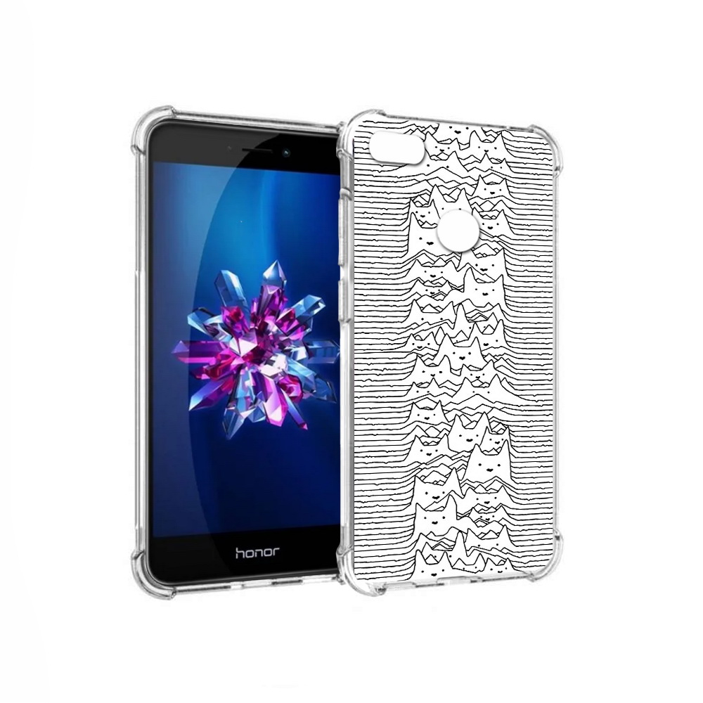 Чехол MyPads Tocco для Honor 8 Lite черно белые коты 3D (PT62584.26.682)