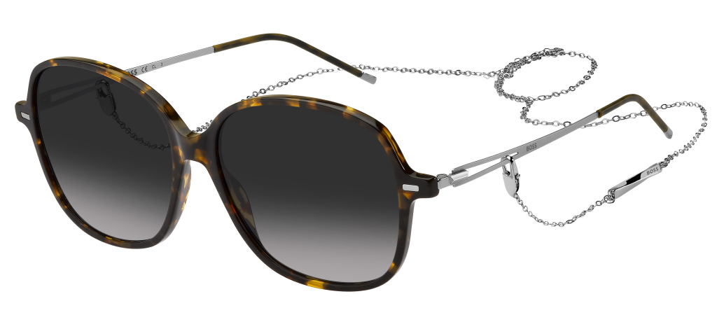 

Солнцезащитные очки женские HUGO BOSS 1457/S черные, 1457/S