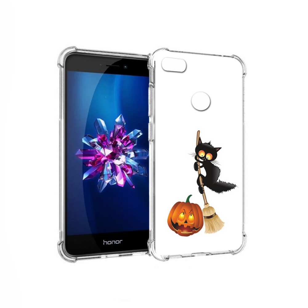

Чехол MyPads Tocco для Honor 8 Lite хэлуинский котик (PT62584.26.667), Прозрачный, Tocco