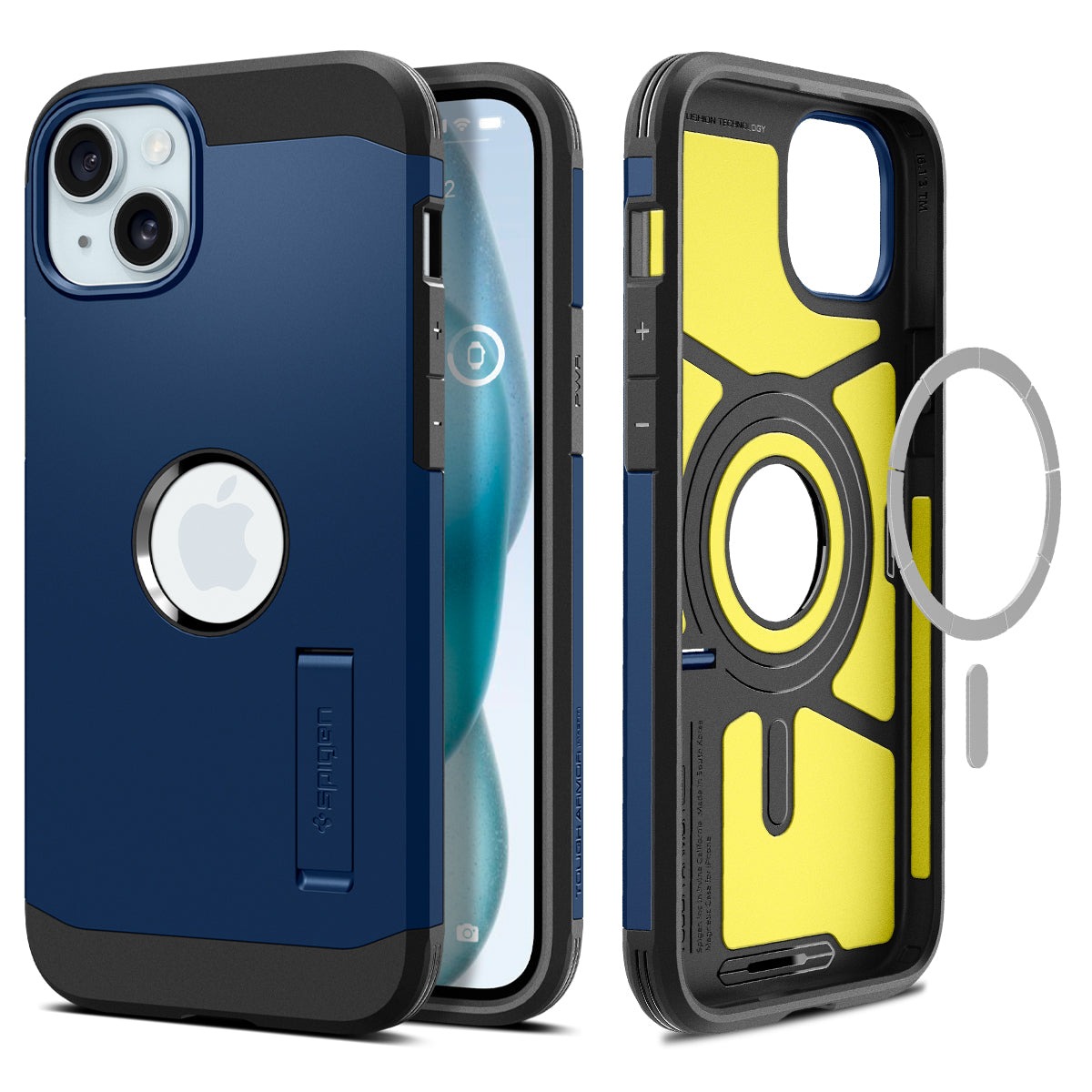 

Чехол Spigen для iPhone 15 - Tough Armor (MagFit) - Синий - ACS06812, iPhone 15 - MagSafe|Tough Armor|Tough Armor (MagFit)|Tough Armor MagSafe|MagFit