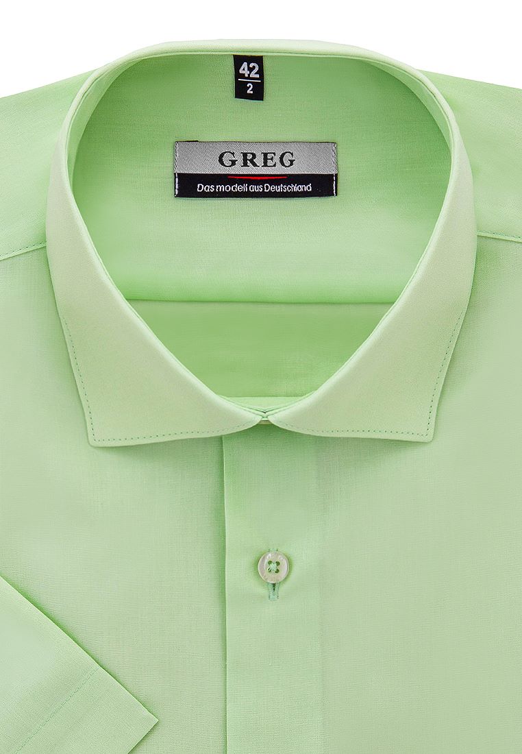 

Рубашка мужская Greg 01-00012434 зеленая 39, Зеленый, 01-00012434