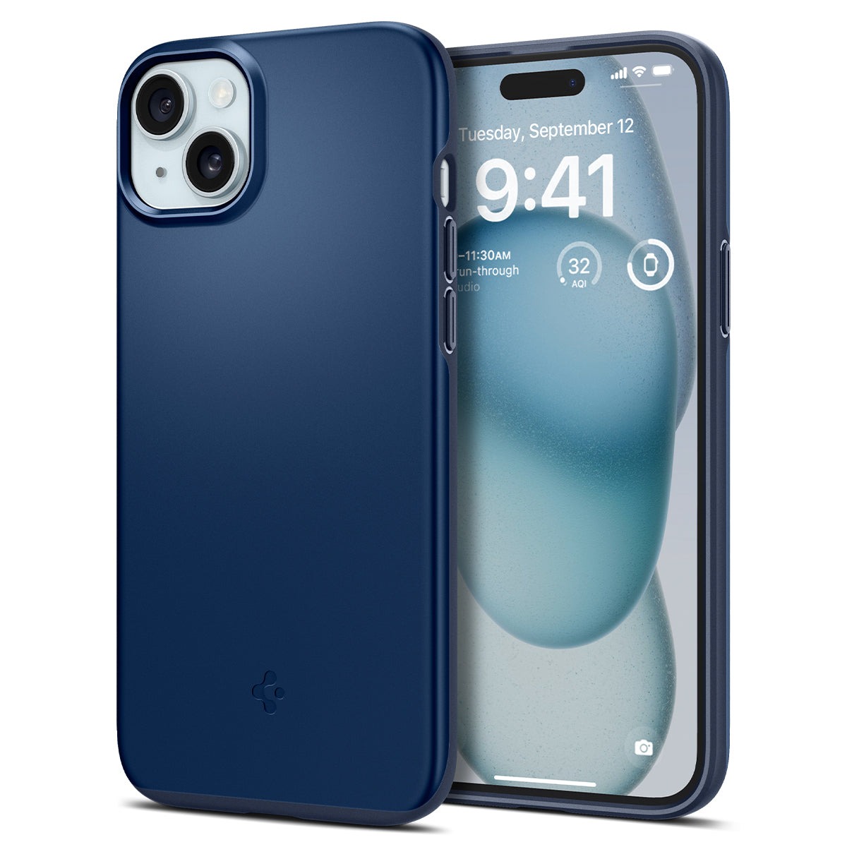 

Чехол Spigen для iPhone 15 - Thin Fit - Синий - ACS06777, iPhone 15 - Thin Fit