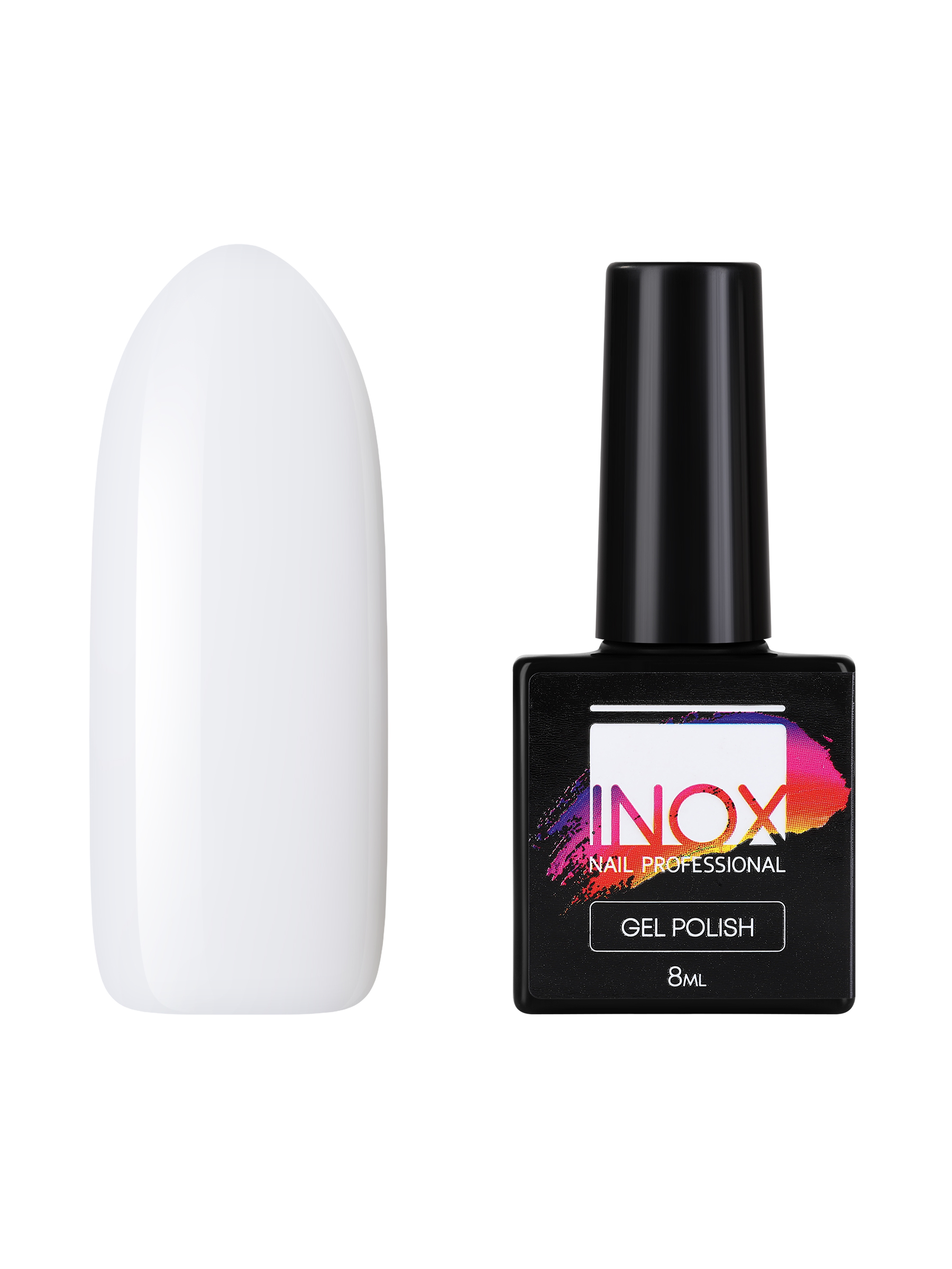 фото Гель-лак inox nail professional №001 белый классический