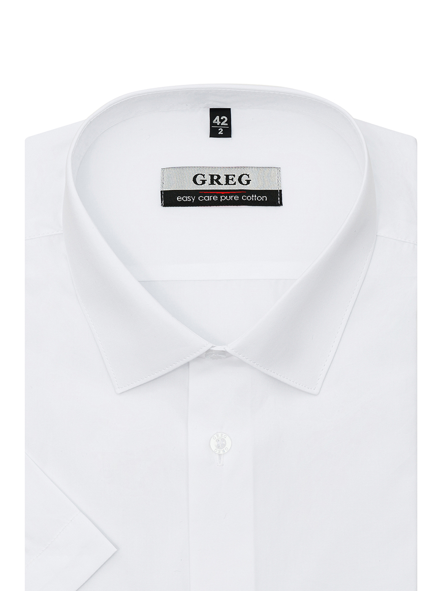 

Рубашка мужская Greg 00-00005061 белая 42, Белый, 00-00005061