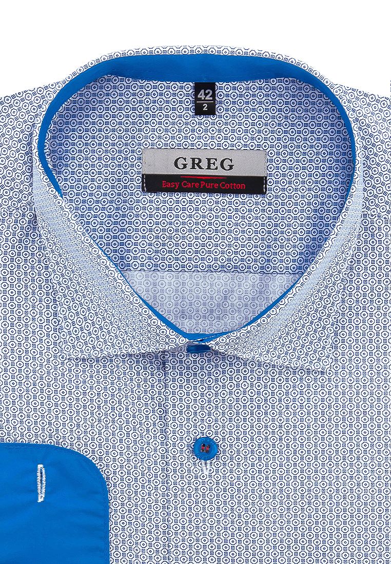 

Рубашка мужская Greg 01-00008630 голубая 40, Голубой, 01-00008630