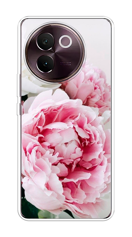 

Чехол на Vivo V30e "Розовые и белые пионы", Розовый;белый, 2610550-1