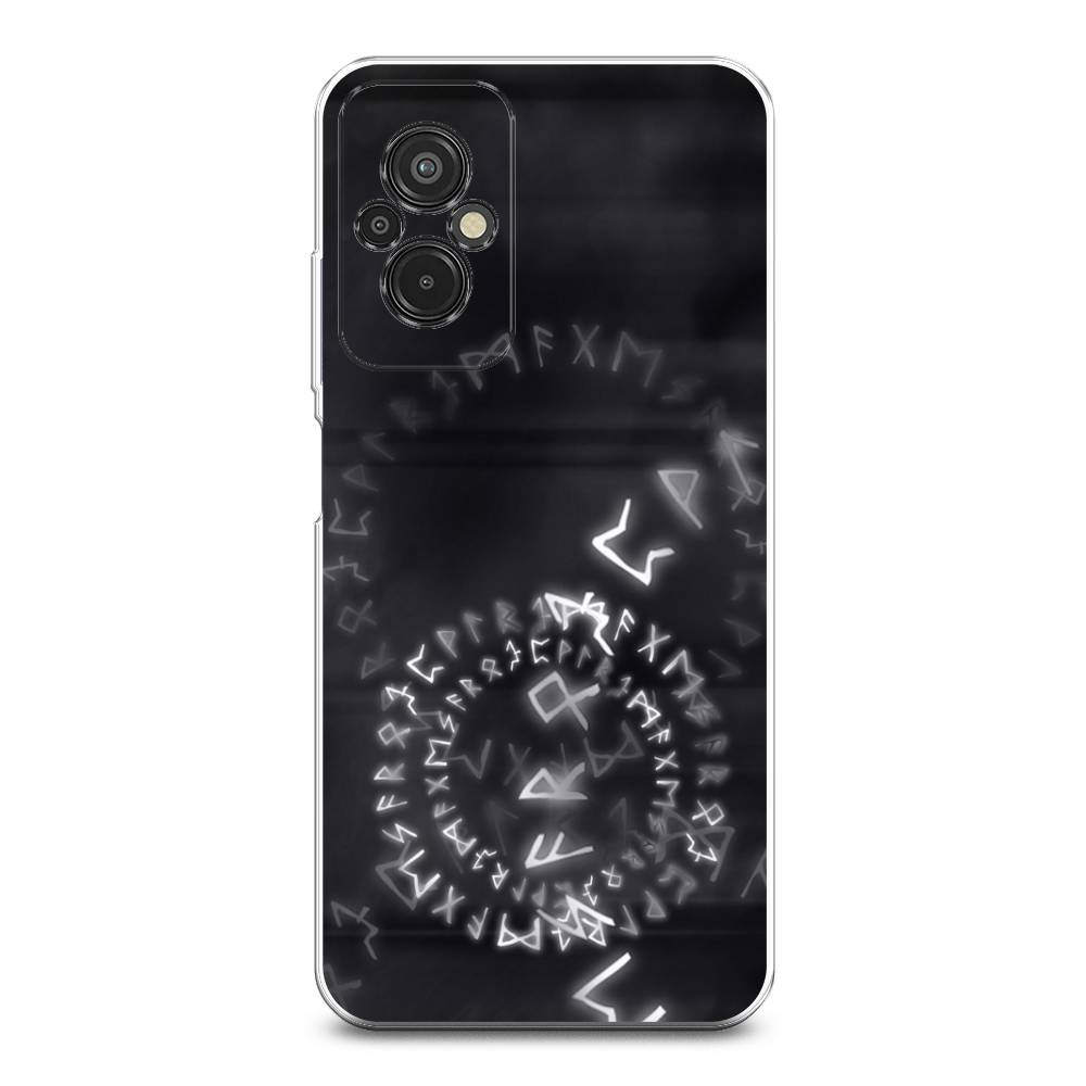 

Чехол на Xiaomi Redmi 11 Prime 4G "Руны", Серый;черный, 316850-3