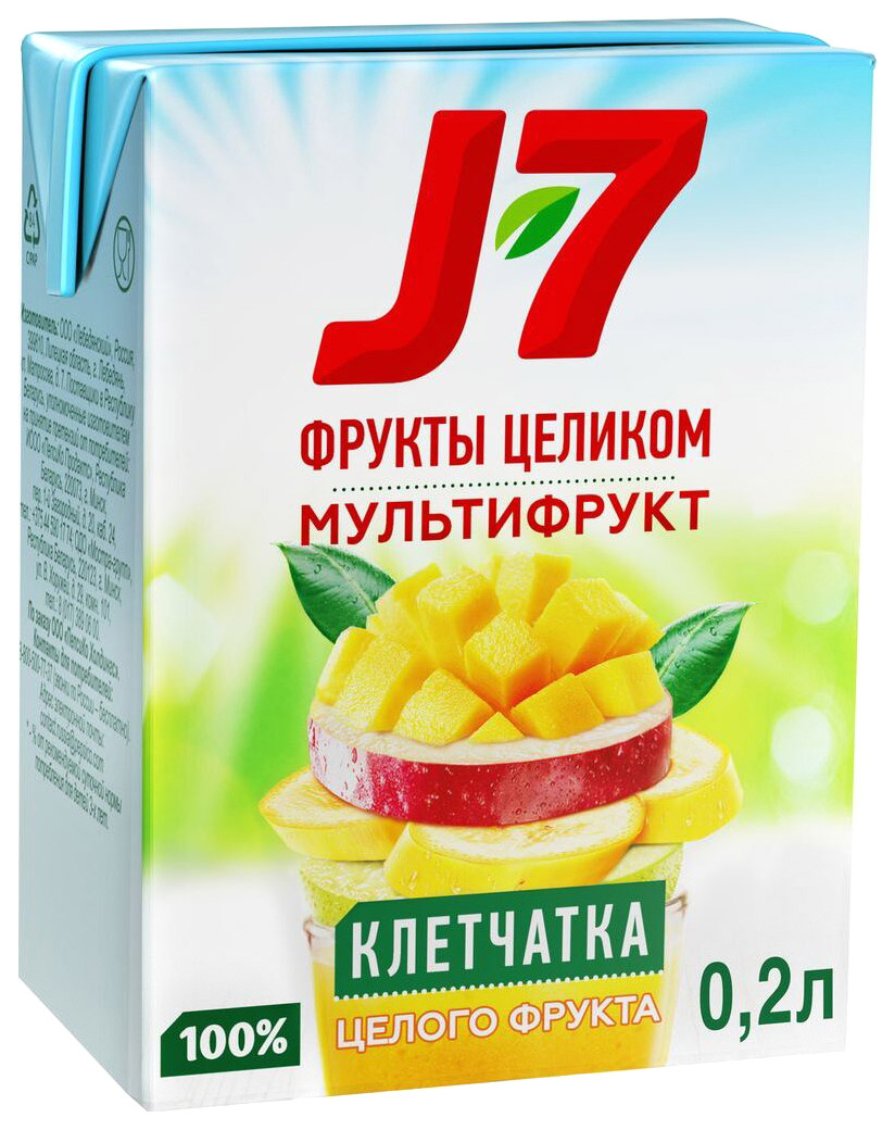 

Сок J-7 Мультифрукт 200мл