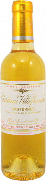 

Вино Chateau Villefranche, Sauternes AOC, 2019, 0,375 л