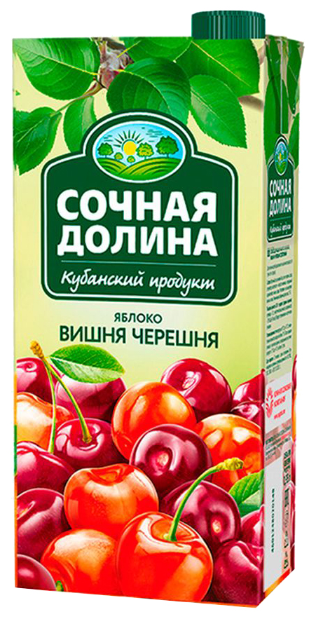 

Напиток сокосодержащий Сочная долина Вишня и черешня 200 мл