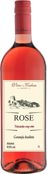 

Вино Vino Kalem, Rose Poluslatko, 1 л