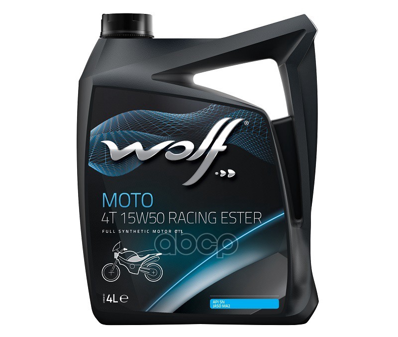 WOLF OIL 1043818 Масло для мототехники MOTO 4T 15W50 ESTER 4L 1шт