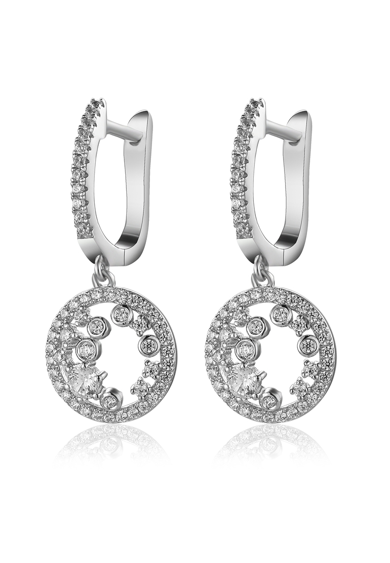 

Серьги подвески из серебра с фианитом Ogisana A42460, A42460