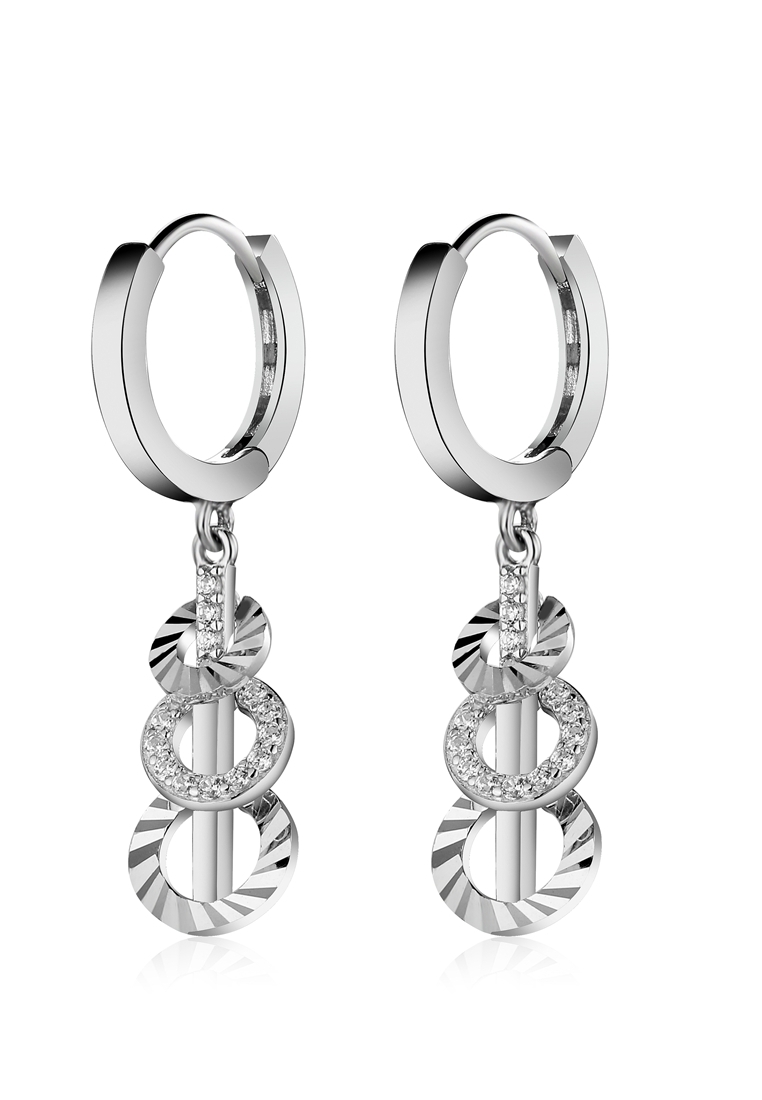 

Серьги подвески из серебра с фианитом Ogisana A42445, A42445