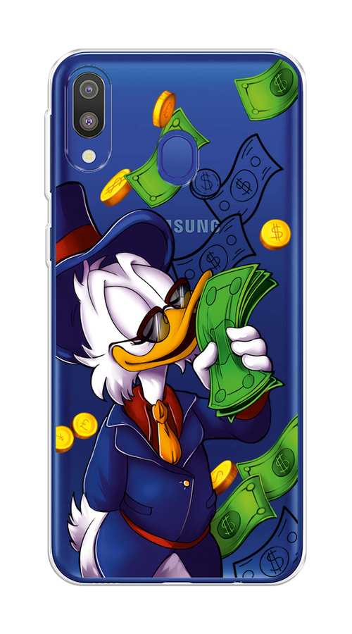 

Чехол на Samsung Galaxy M20 "Scrooge McDuck with Money", Синий;зеленый;белый, 27450-6