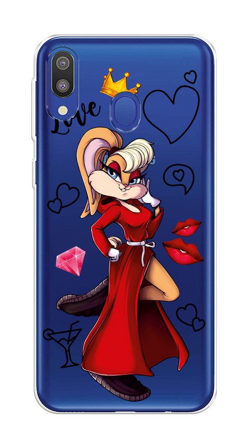 

Чехол на Samsung Galaxy M20 "Rich Lola Bunny", Красный;бежевый;оранжевый, 27450-6