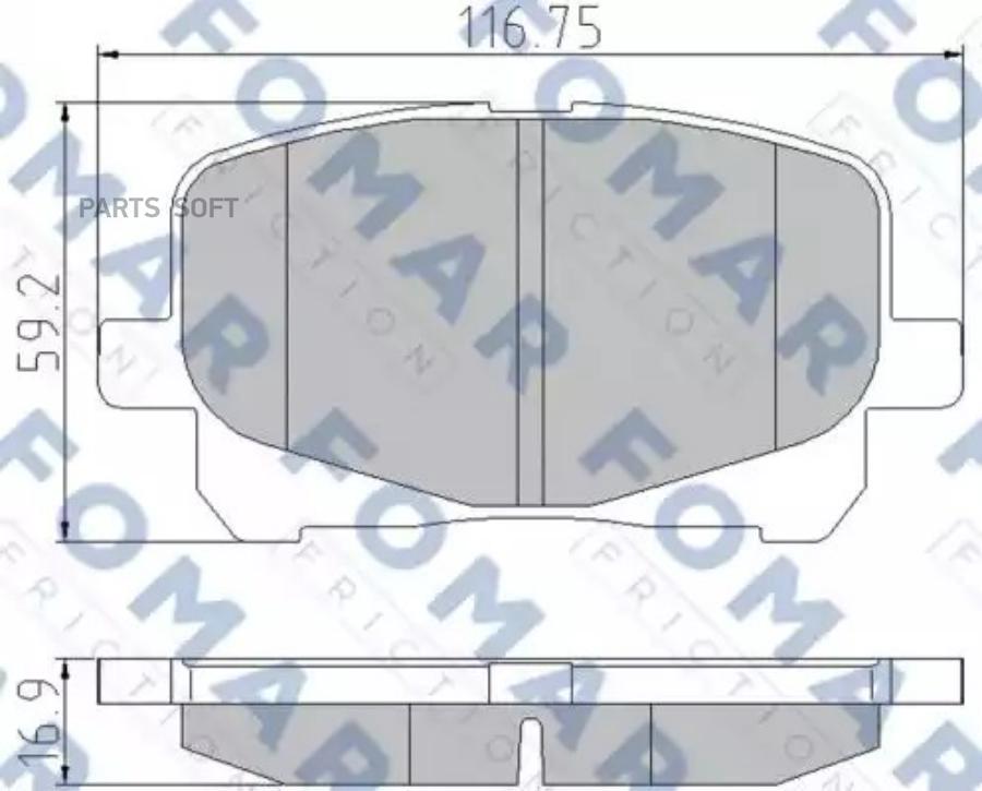 

Тормозные Колодки FOMAR FRICTION арт. FO901181