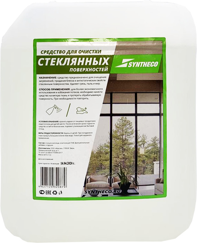 фото Средство для очистки стеклянных поверхностей syntheco, 5 кг