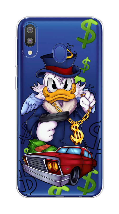 

Чехол на Samsung Galaxy M20 "Scrooge McDuck with a Gold Chain", Красный;синий;белый, 27450-6